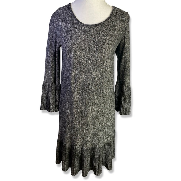 ⭐️MAX STUDIO Knit Ribbed Bell Sleeve Sweater Dress - Picture 1 of 5